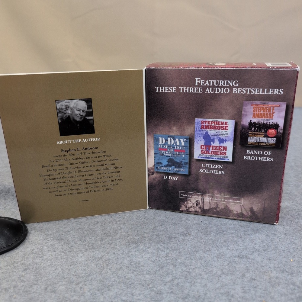 Stephen Ambrose World War II Audio Books Band of Brothers D-Day WWII Box Set - Picture 2 of 4